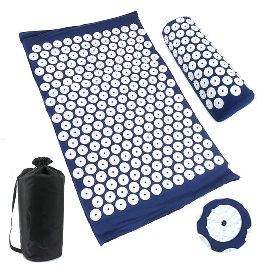 Professional Acupressure Massage Yoga Mat with Pillow Cover