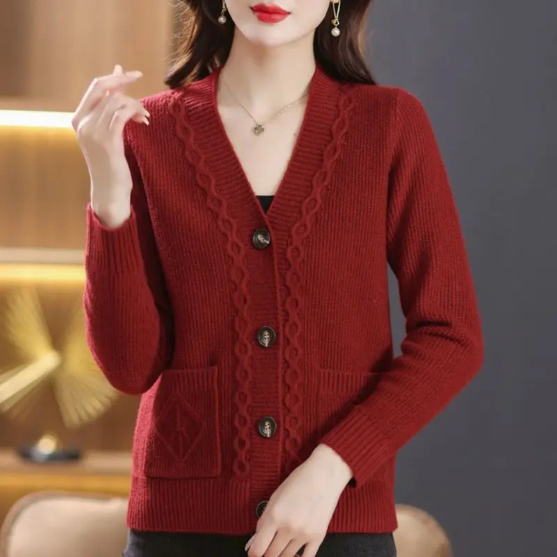 Vintage Women Thicken Cardigan Sweaters