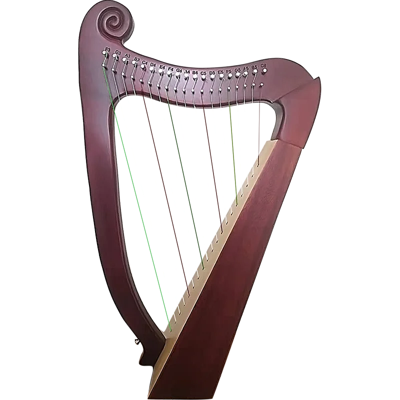 Wooden Lyre Harp