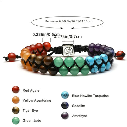 Crystal Chakra Adjustable Bracelet