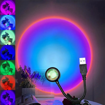 RGB Sunset Lamp Projection Led Night Light